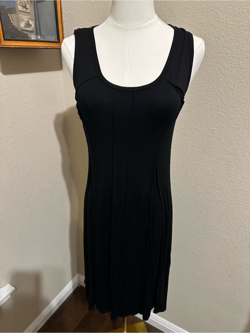 Classic Black Scoop Neck Women's Dress Karen Kane Size S